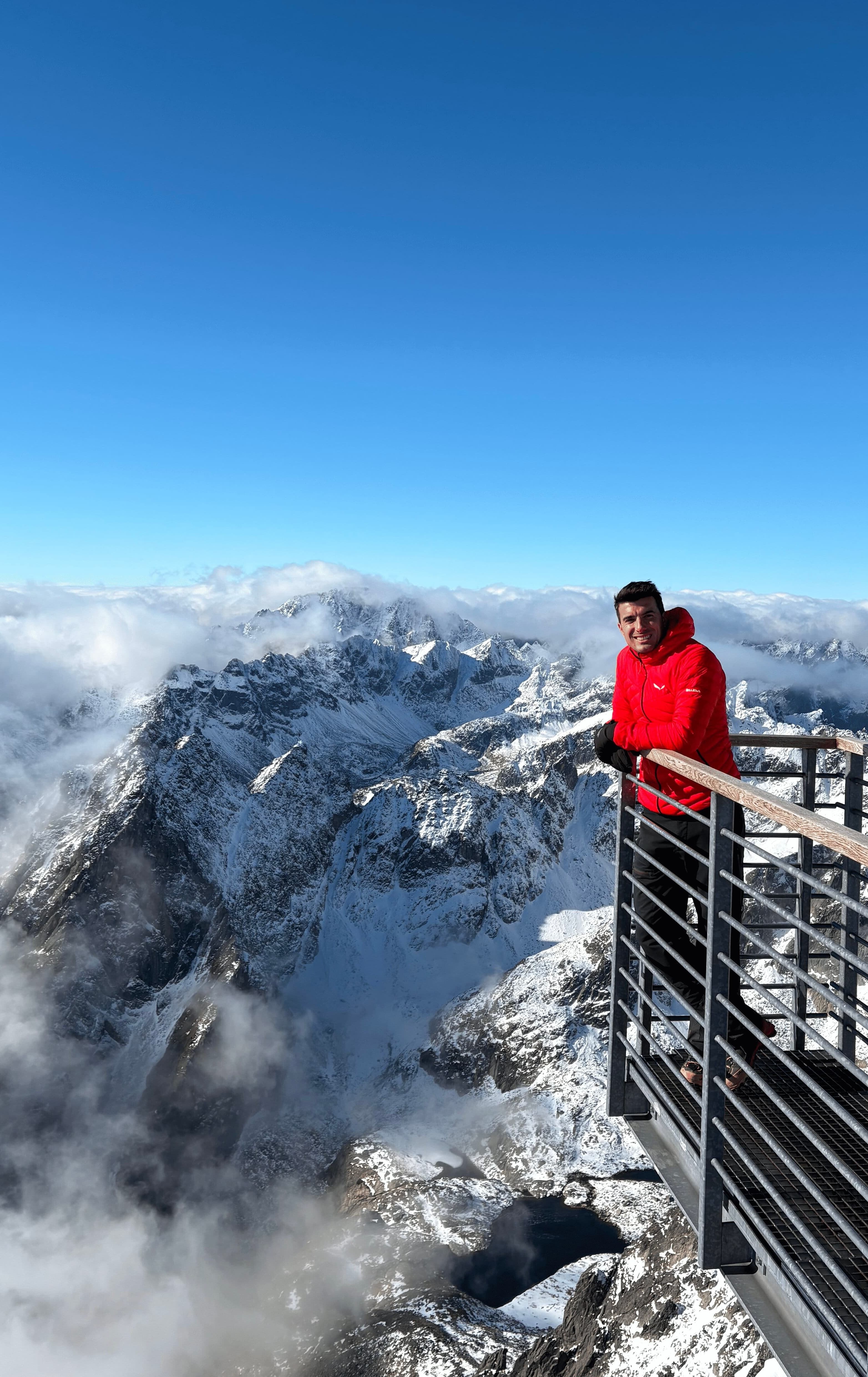 Hiker on a Swiss mountain trail — Red Fox Trails guide